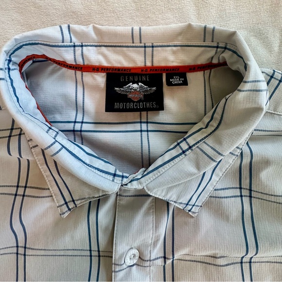Harley-Davidson short Sleeve performance button down shirt 2XL - Picture 3 of 6